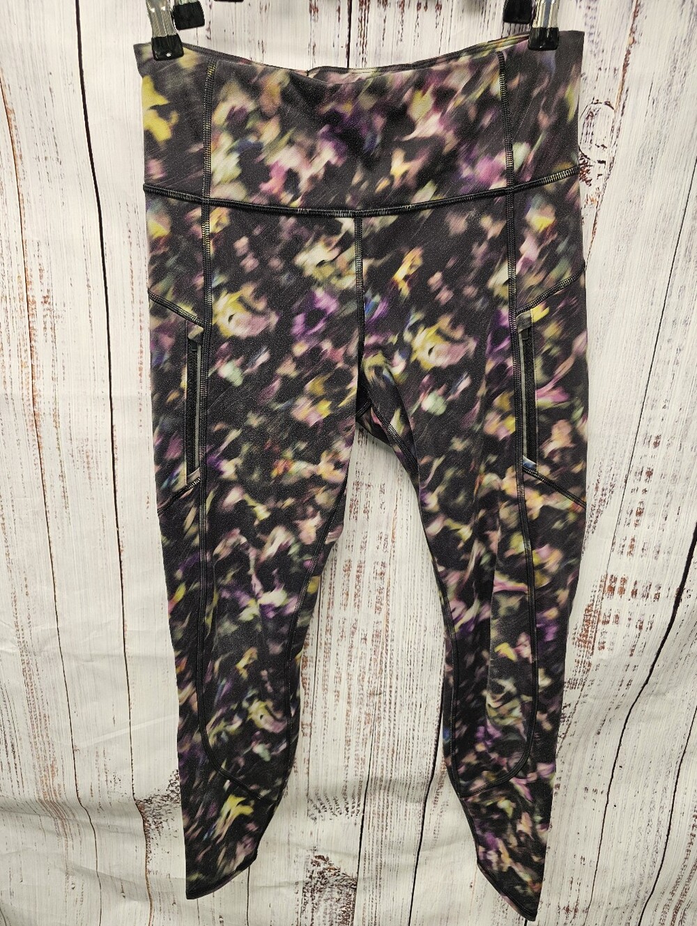 Athleta Rainier Tight Legging Multi Color Abstract Floral Print Size Medium M